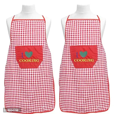 Forever Groovy Checkered Waterproof Apron with Pocket (Pack of 2)