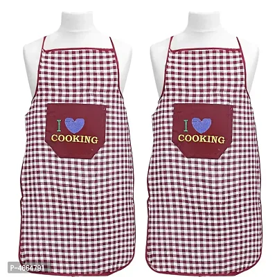 Forever Groovy Checkered Waterproof Apron with Pocket (Pack of 2)