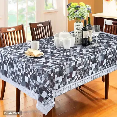 PVC Printed 6 Seater Dining Table Cover - Multicolor