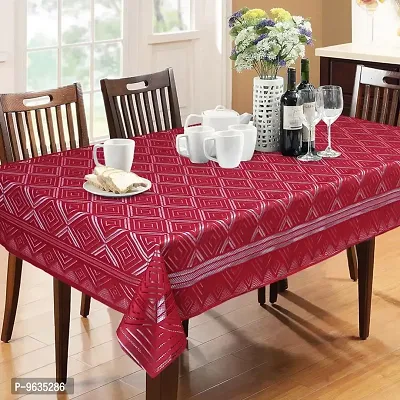 Forever Groovy Maroon 6 Seater Dining Table Cover