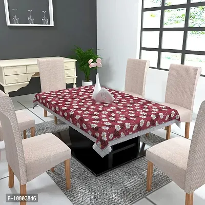 Forever Groovy PVC Rectangular 6 Seater Dining Table Cover 60 X 90 Inches-thumb0