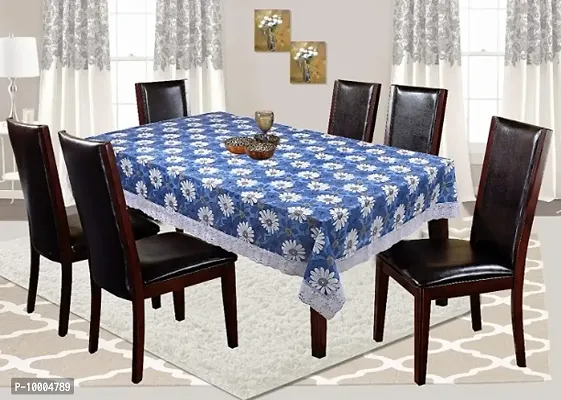 Castle Decor PVC Printed 6-8 Seater Dining Table Cover-thumb0