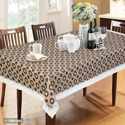 Castle Decor PVC Printed 6-8 Seater Dining Table Cover-thumb0