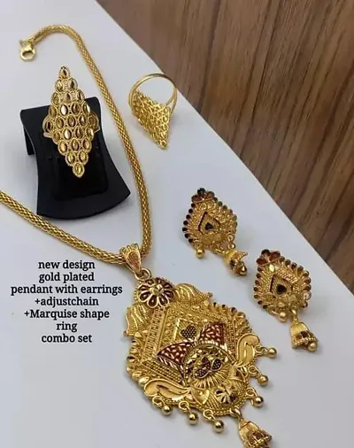Gold Plated Brass Jewellery Sets