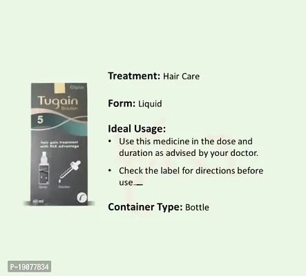 tugain 5% hair care 60ml solution with lipids and dropper