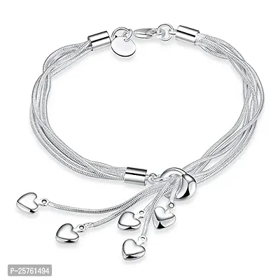 Elegant Silver Stainless Steel  Bangles/ Bracelets For Women