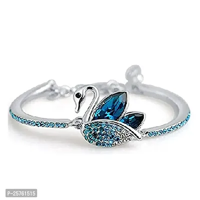 Elegant Silver Stainless Steel  Bangles/ Bracelets For Women-thumb0