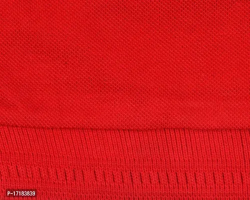 URENACRAFT Regular Fit Cotton Polo Neck T-Shirt for Men Red-thumb3