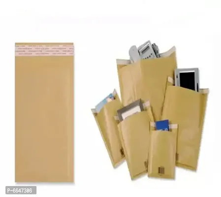 Kraft Paper Courier Bags/Envelopes 100 GSM Bag (Pack of 50) Size- (6X8)-thumb0