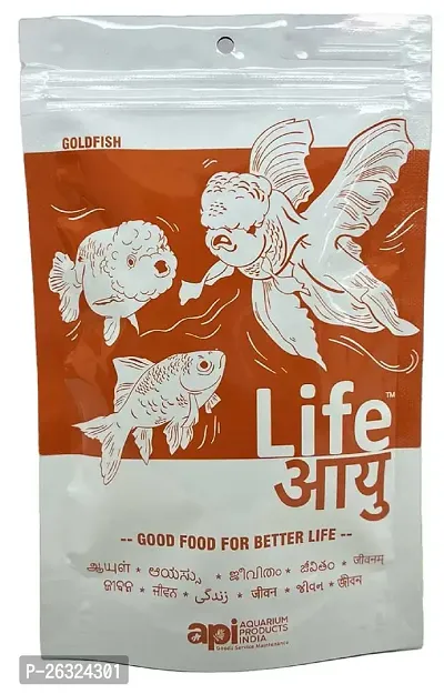 API Life Aayuh Fish Food GoldFish  Small 100 Grams  Life Aayu Aquarium Products India  Gold Fish Food-thumb0