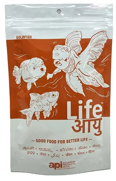 API Life Aayuh Fish Food GoldFish  Small 100 Grams  Life Aayu Aquarium Products India  Gold Fish Food