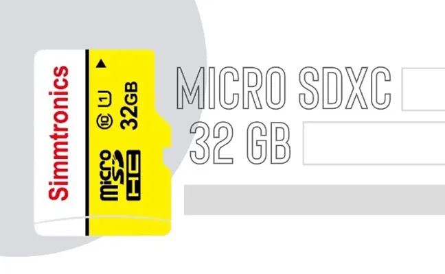 simmtronics memory card 32 gb