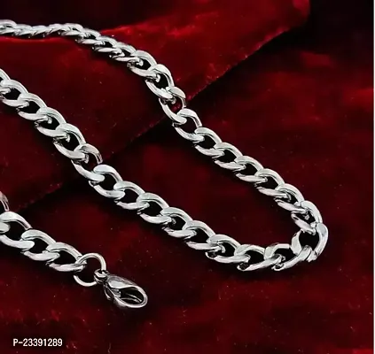 Trendy Silver Stainless Steel Chain For Men-thumb0