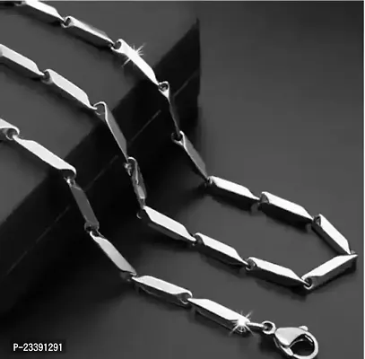 Trendy Silver Stainless Steel Chain For Men-thumb0