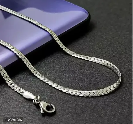 Trendy Silver Stainless Steel Chain For Men-thumb0