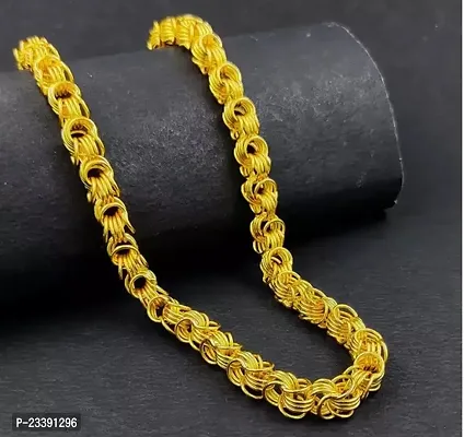 Trendy Golden Brass Chain For Men