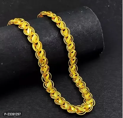 Trendy Golden Brass Chain For Men-thumb0