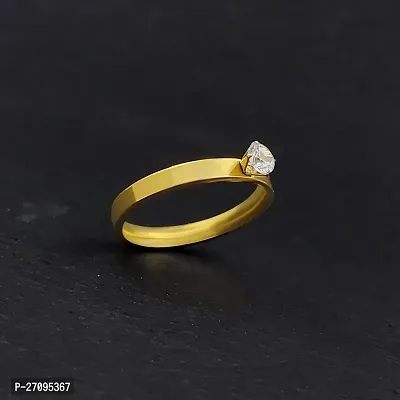 Cubic Zircon Gold plating Diamond Engagement Ring for Girl And Women-thumb3