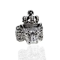 Oxidize men ring Silver plated ring set Brass Material KGF Type Ring for boys-thumb2