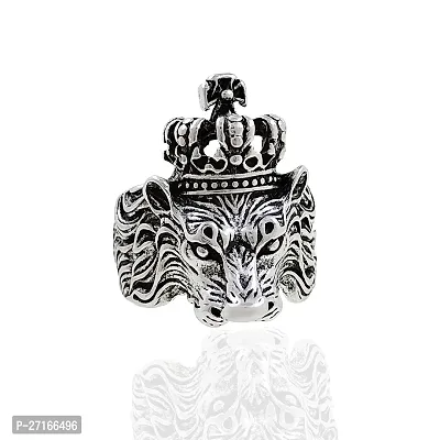 Oxidize men ring Silver plated ring set Brass Material KGF Type Ring for boys-thumb3