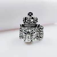 Oxidize men ring Silver plated ring set Brass Material KGF Type Ring for boys-thumb3