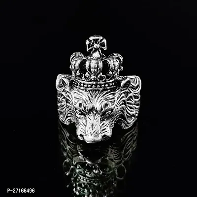 Oxidize men ring Silver plated ring set Brass Material KGF Type Ring for boys-thumb5