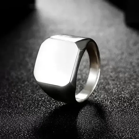 Square Width Vintage Ring Plated Ring for men and boys