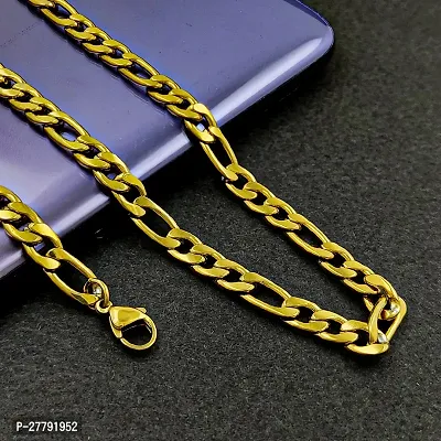 Stainless Steel Gold Plated Casual Chain for Men  Boys-thumb0