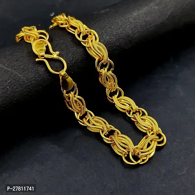 Gold Plated Stainless Steel Designer Chain For Men  Boys-thumb0