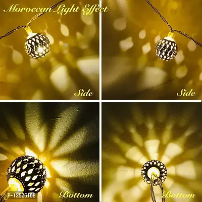 Prisma Collections 16 Metal Ball String LED Light for Diwali, Christmas, Navratri, Party, Wedding, Decoration, Gardens, Festival-thumb4