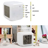 Prisma Collection Smart Digital Alarm Clock for Bedroom,Heavy Sleepers,Students with Automatic 7 Colour Changing LED Digital Alarm Cloc-thumb4