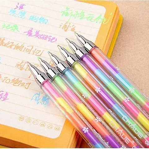 Prisma Collection Diamond Crystal Rainbow Glitter Color Pens, Neon Pen Good Gift for Coloring Kids Sketching Painting Drawing (Set of 3)