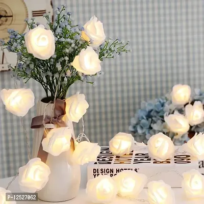 Prisma Collections Blooming Rose Flower LED String Lights Fairy Strip Light for Diwali Decoration Items Diwali Lights Christmas New Year Valentine Room Home Decor (Yellow)-thumb5