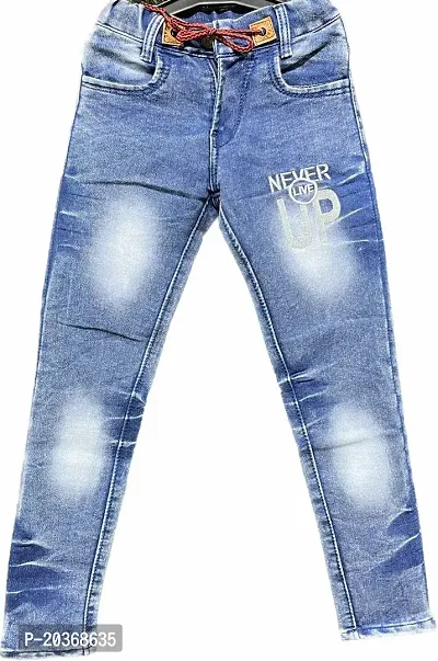 Stylish Cotton Blend Mid-Rise Jeans For Boys