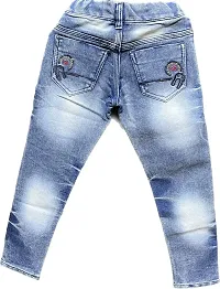 Stylish Cotton Blend Mid-Rise Jeans For Boys-thumb1