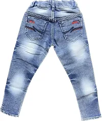 Stylish Cotton Blend Mid-Rise Jeans For Boys-thumb1