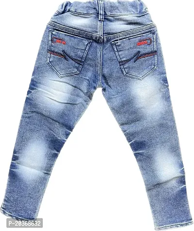 Stylish Cotton Blend Mid-Rise Jeans For Boys-thumb2