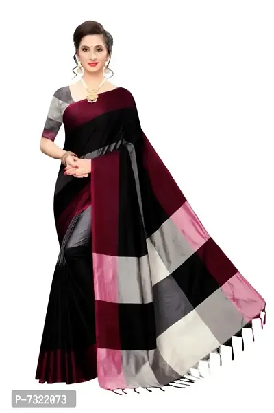 Elegant Cotton Silk Saree With Blouse Piece For Women