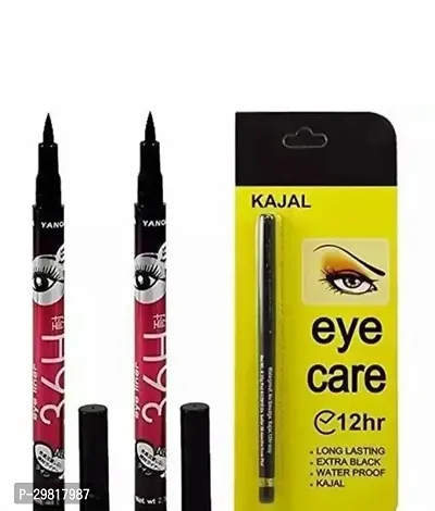 kajal with 2pc 36hr Eyeliner combo-thumb0