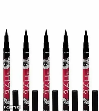 New Black 36H Eyeliner Pen Waterproof Precision Longwear Liquid Smooth Skinny Eye Liner Pencil Pen pack of 5-thumb0