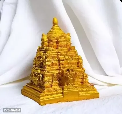 Tirupati Balaji Temple statue full Golden Colour For Home, Temple, Pooja Room, Decoration Items (10 Cm)