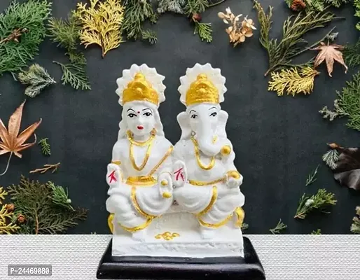 Resin Laxmi Ganesha Statue, Lakshmi Ganesha Idol Laxmi Ganesh Murti, Lakshmi Ganesha Showpiece, Diwali Gift