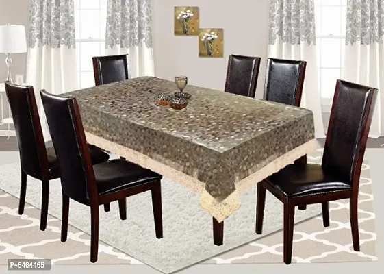 DINING TABLE COVER FOR SIXSEATER PVC MULTICOLOUR 60X90 INCH PACK OF 1-thumb0