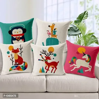 Designer  Set of 5 Decorative Throw Pillow/Cushion Covers-thumb0