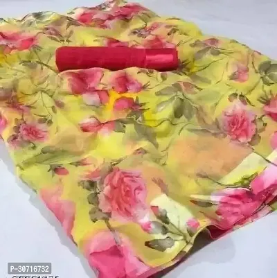 Stylish Polycotton Pink  Saree without Blouse piece For Women-thumb0