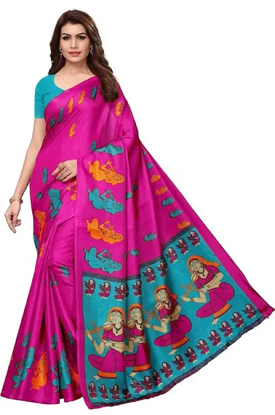 Elegant Polycotton Saree without Blouse piece For Women