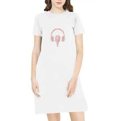 Stylish Blend T-shirt Dress For Women