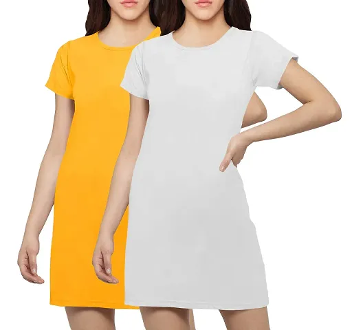 Stylish Round Neck Dress For Women Pack Of 2