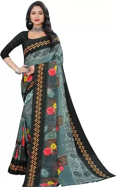 Elegant Polycotton Saree without Blouse piece For Women