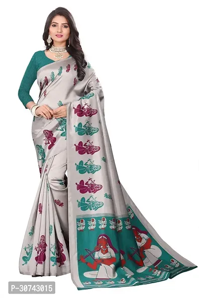 Elegant Off White Polycotton Saree without Blouse piece For Women